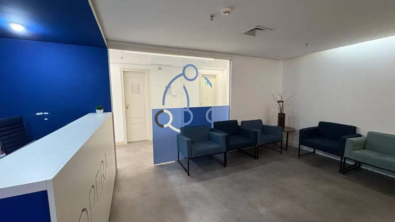 Recepção com sala de espera